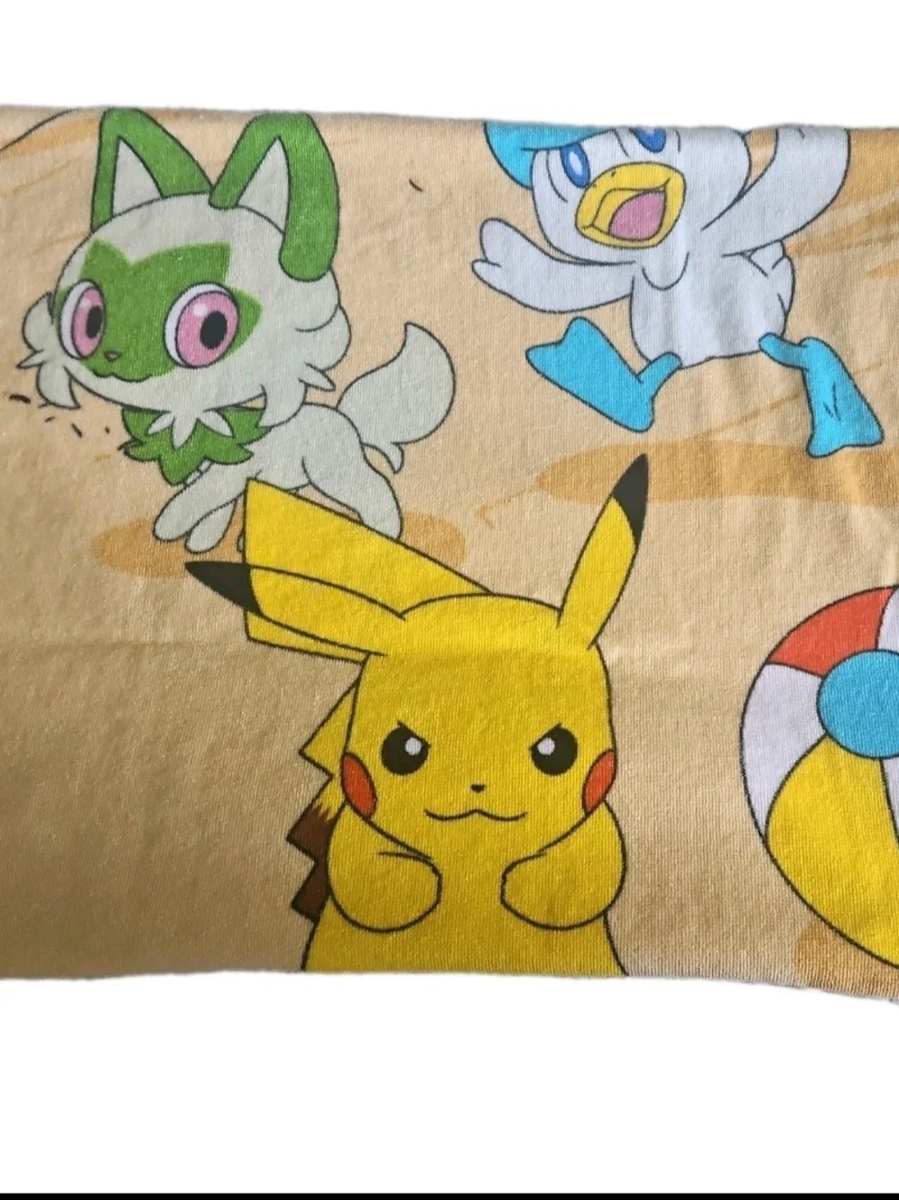Pokemon Yellow and Green Character Towel